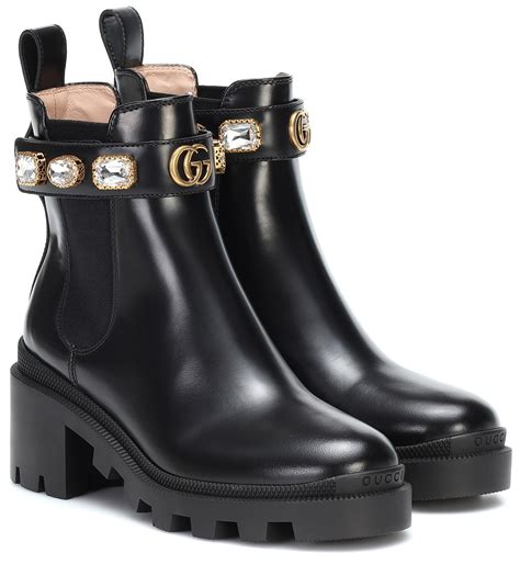 gucci ankle boots with jewels